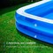 Inflatable Swimming Pool 103" X69" X20" Full-Sized Lounge Pool for Kiddie, Adults, Easy Set Family for Backyard Summer Water Party Outdoor Kiddie Pools